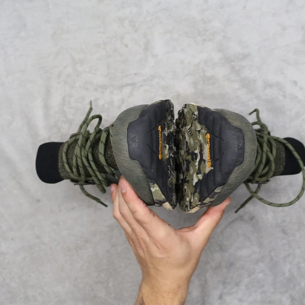 Adidas Mens 12 Athletic Shoes Green Camo Terrex Free Hiker Boost Trail Trekking